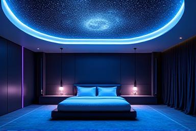 Luxury orbital suite with star-viewing ceiling